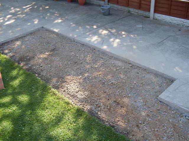 concrete removed